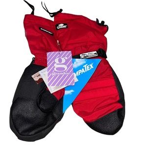 Vintage 90's deadstock grandoe ski gloves mittens mens medium
